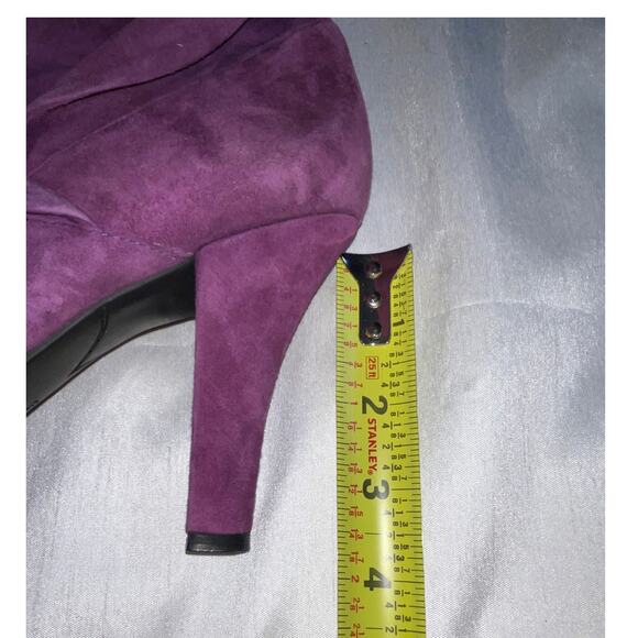 Enzo Angiolini‎ Barachey Leather Boots in Purple Suede - Women's Size 10 M - Picture 5 of 12